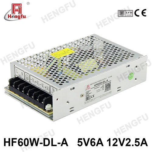 HF60W-DL-A  Dual Output Standard with approval