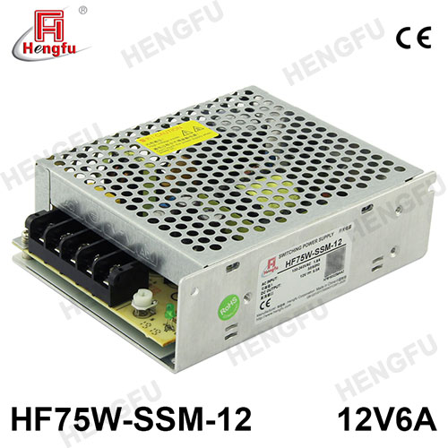 HF75W-SSM-12 Hengfu SMPS single output AC DC slim CE switching power supply