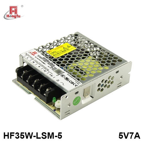 AC DC single output HF35W-LSM-5 slim UL CB switching power supply